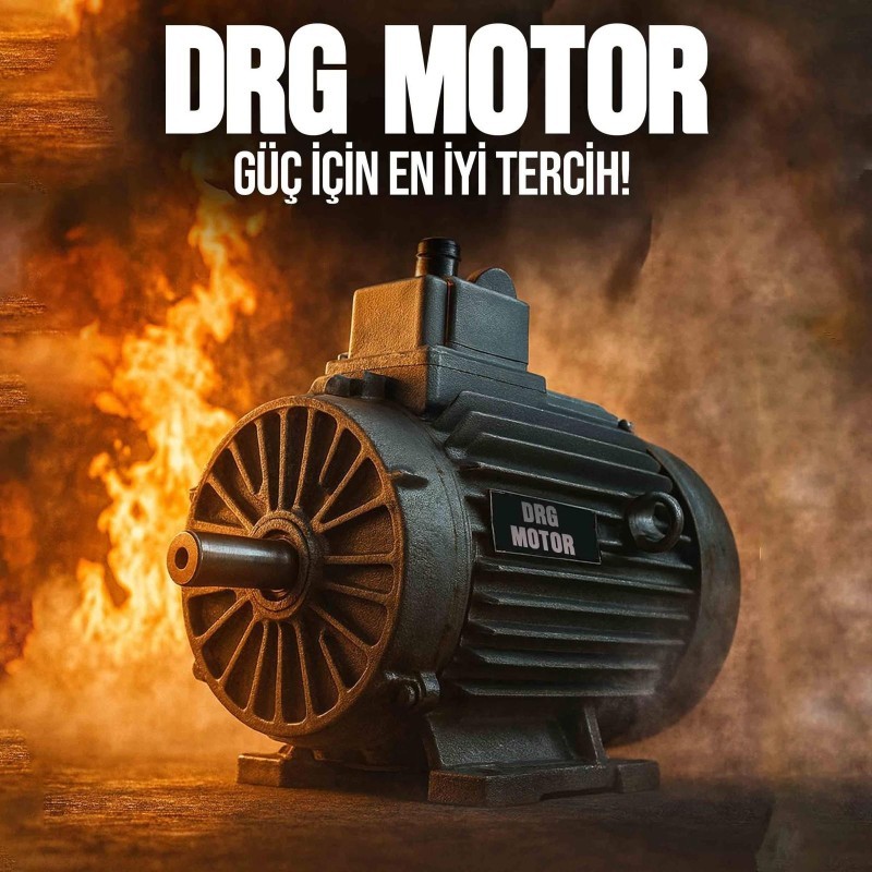 250 kW (340 HP) 1500 d/d  IE3 Pik Döküm Gövdeli Elektrik Motoru - DRG MOTOR,