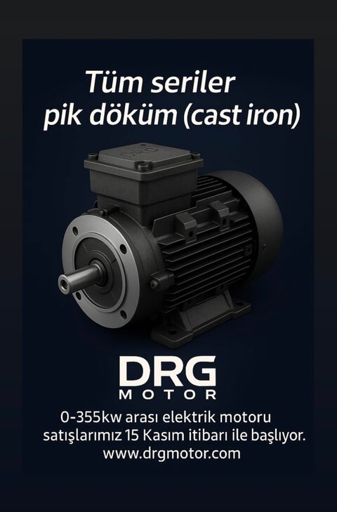 IE3, IE4 and IE5 Class Energy Saving Cast Iron Motors, DRG MOTOR,