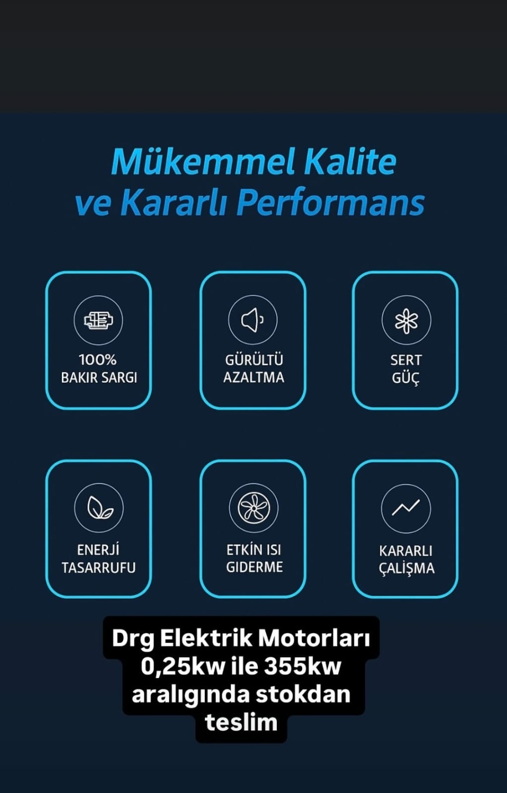 Ağır Sanayi Koşulları İçin Dayanıklı Elektrik Motorları DRG MOTOR,