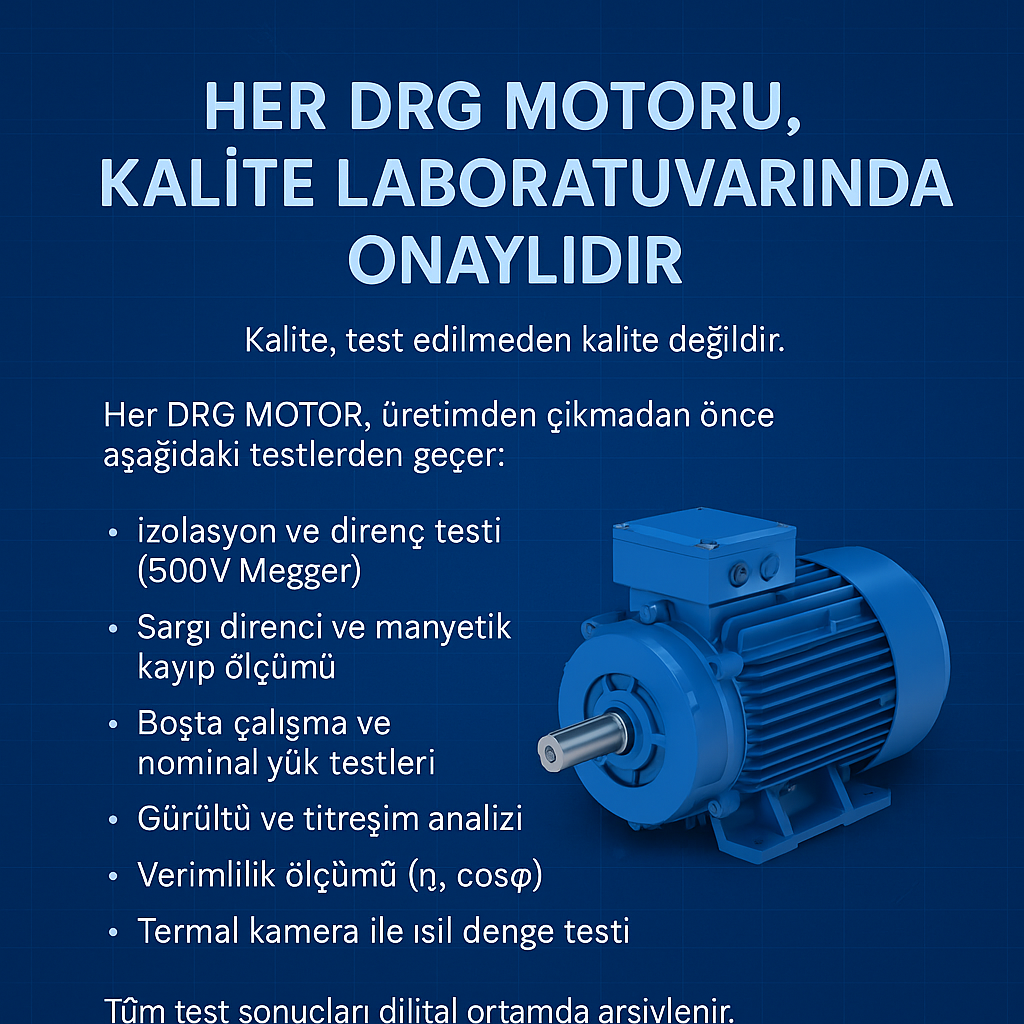 Sanayi İçin Güçlü ve Verimli Elektrik Motorları – DRG MOTOR,