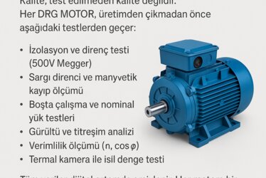 Konveyör ve Kompresörler için Yüksek Verimli Endüstriyel Motorlar DRG MOTOR,
