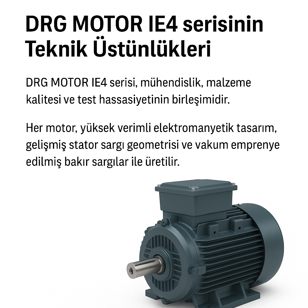 Uygun Fiyat & Yüksek Kalite Elektrik Motorları İZMİR - DRG MOTOR,