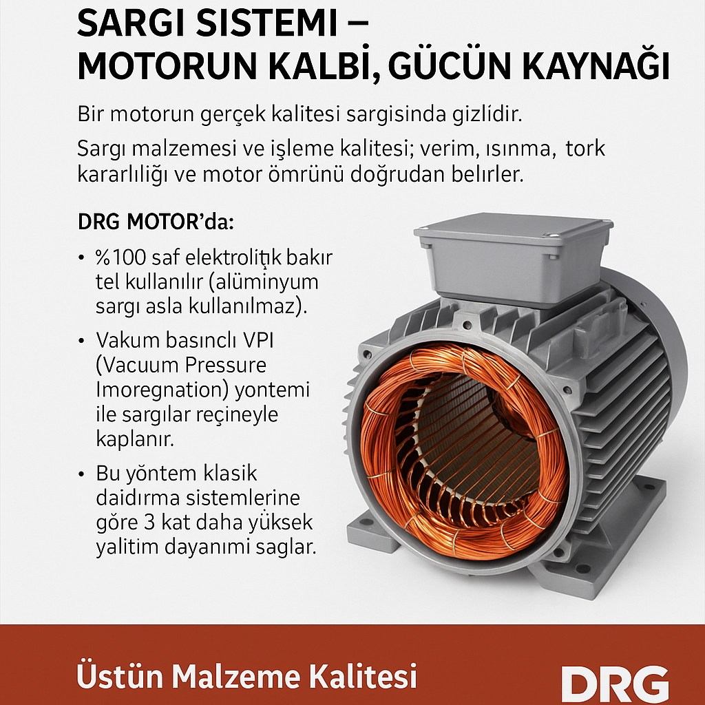 IE3 (Premium Efficiency) Elektrik Motorları & DRG MOTOR,