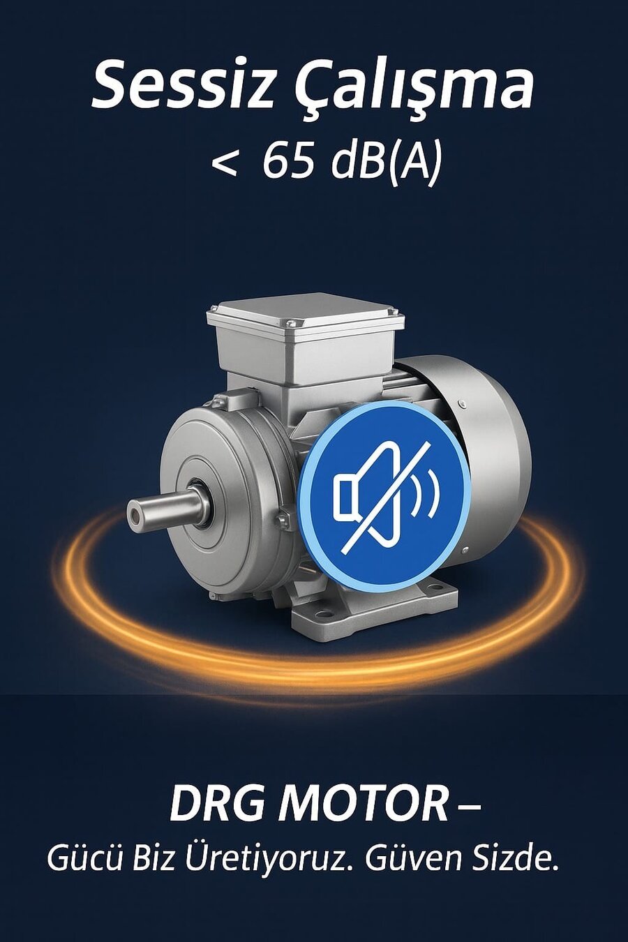 DRG Motor 90 kW 1500 d/d Yüksek Verimlilikte Yeni Nesil Elektrik Motoru