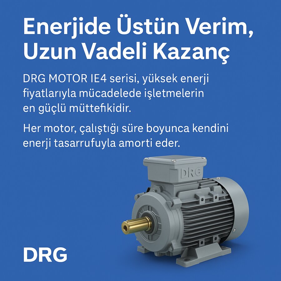 1 Fazlı Asenkron DRG Elektrik Motorları,