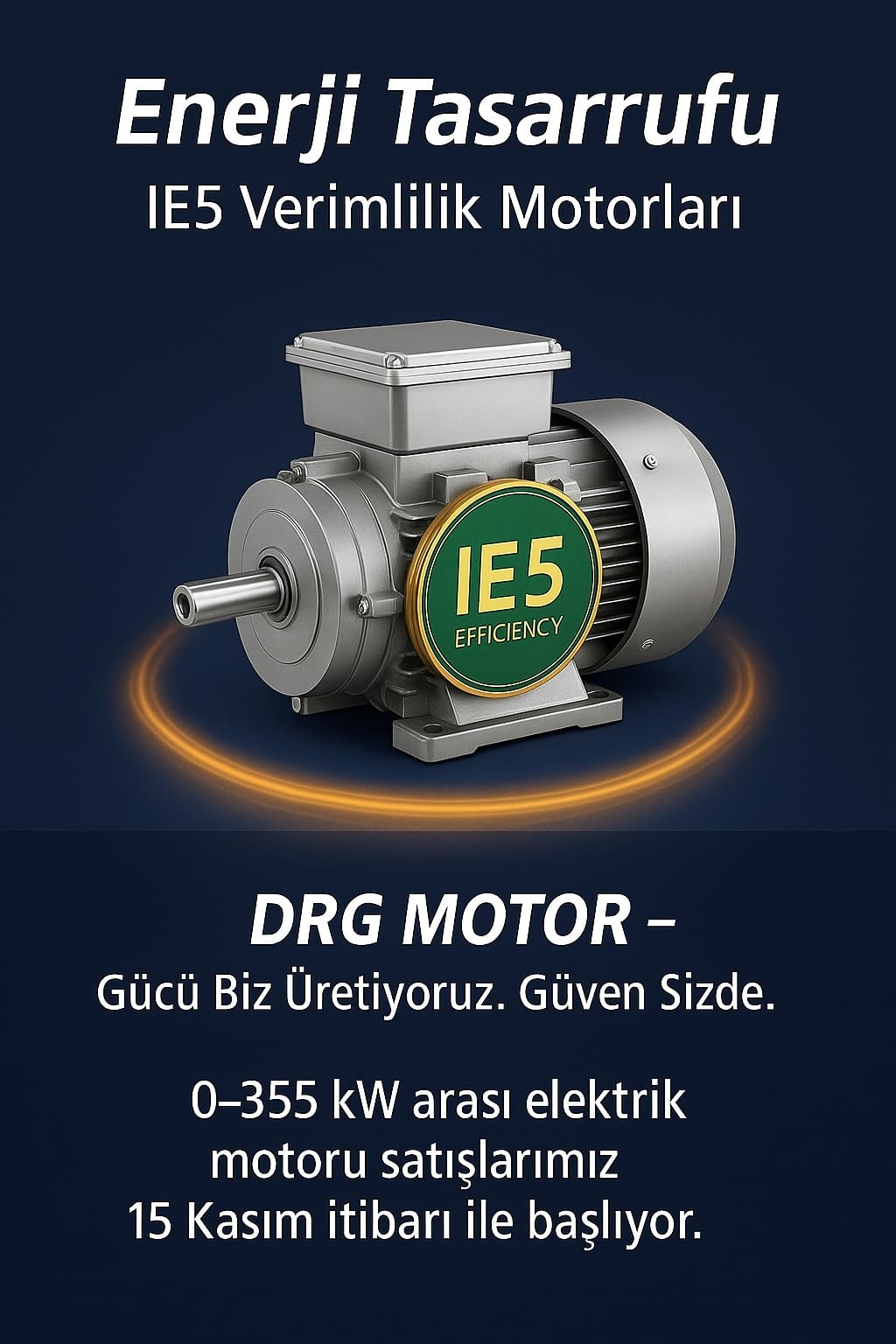 Yeni Nesil Yüksek kW Elektrik Motorları