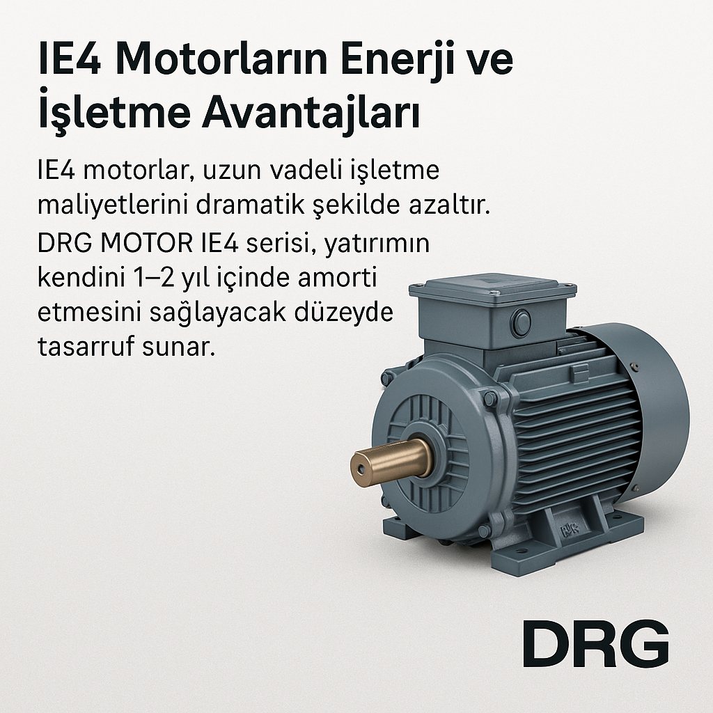 Enerji Verimliliğinde Zirve: IE4 DRG Elektrik Motorları, İZMİR