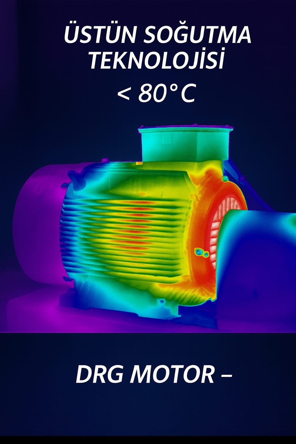 DRG Motor 220 kW 1500 d/d Yüksek Verimli Endüstriyel Elektrik Motoru