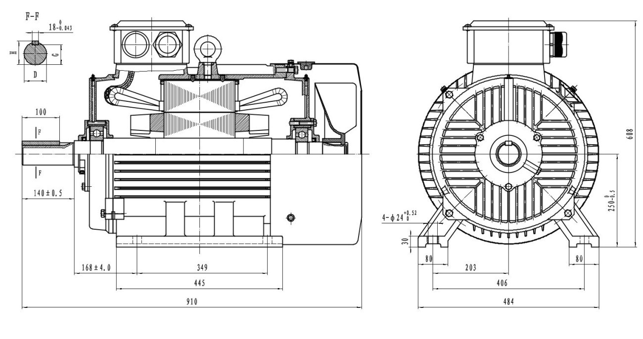 DRG Engine Technical Drawings 2D